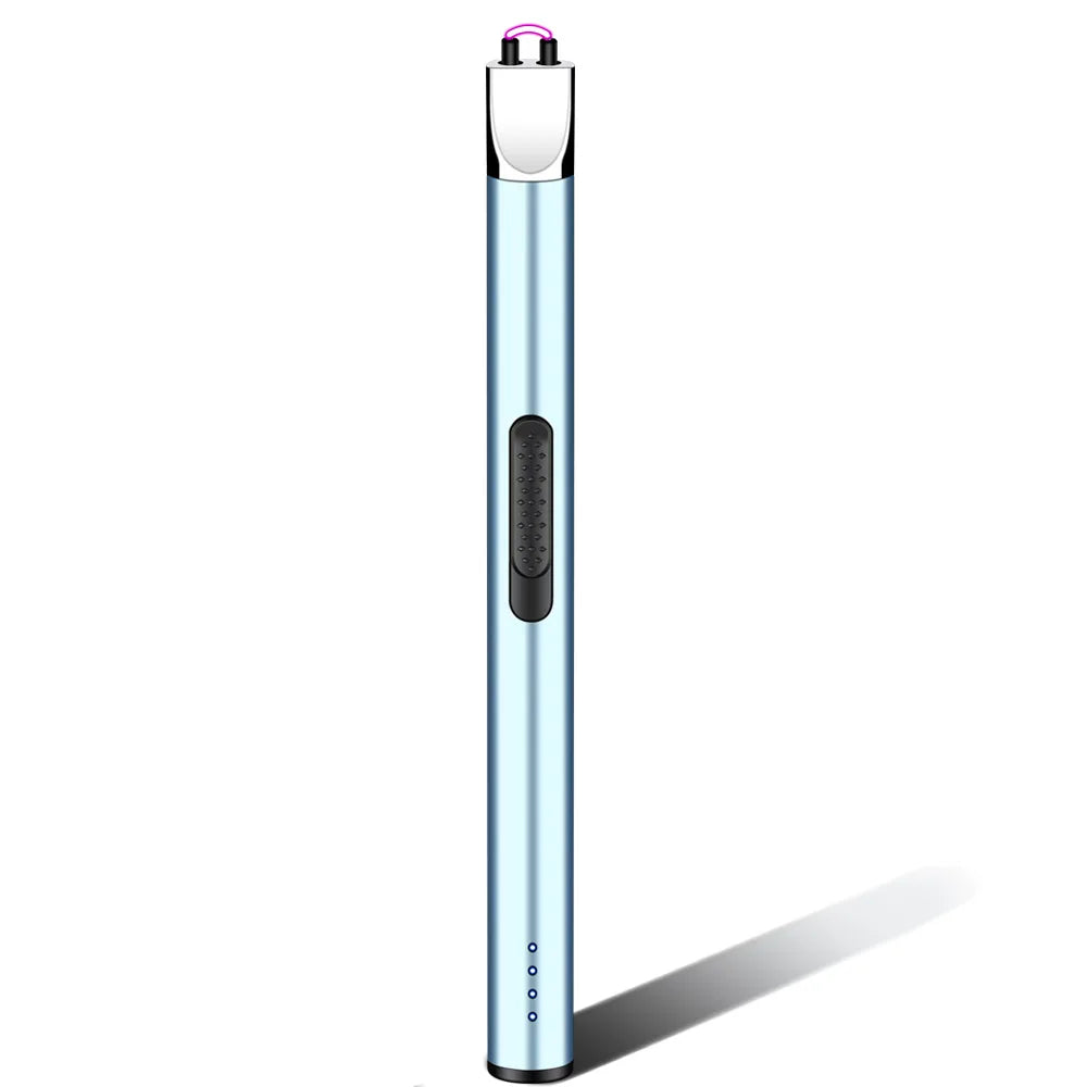 Mini Power Display Electric Pulse Flameless Arc Lighter USB Rechargeable Candle Kitchen Gas Stove Ignition Gun Gift Box