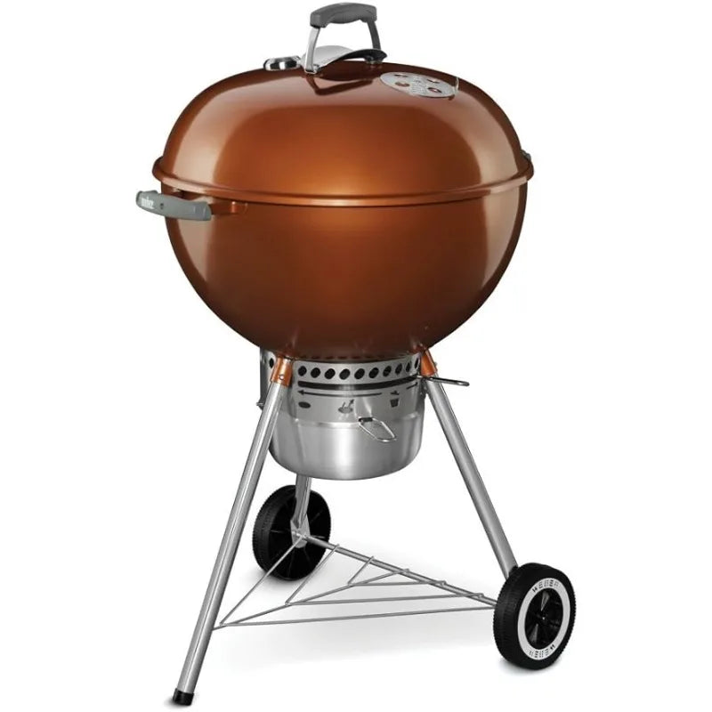 Weber Original Kettle Premium Charcoal Grill 22-Inch Copper for Perfect Barbecue