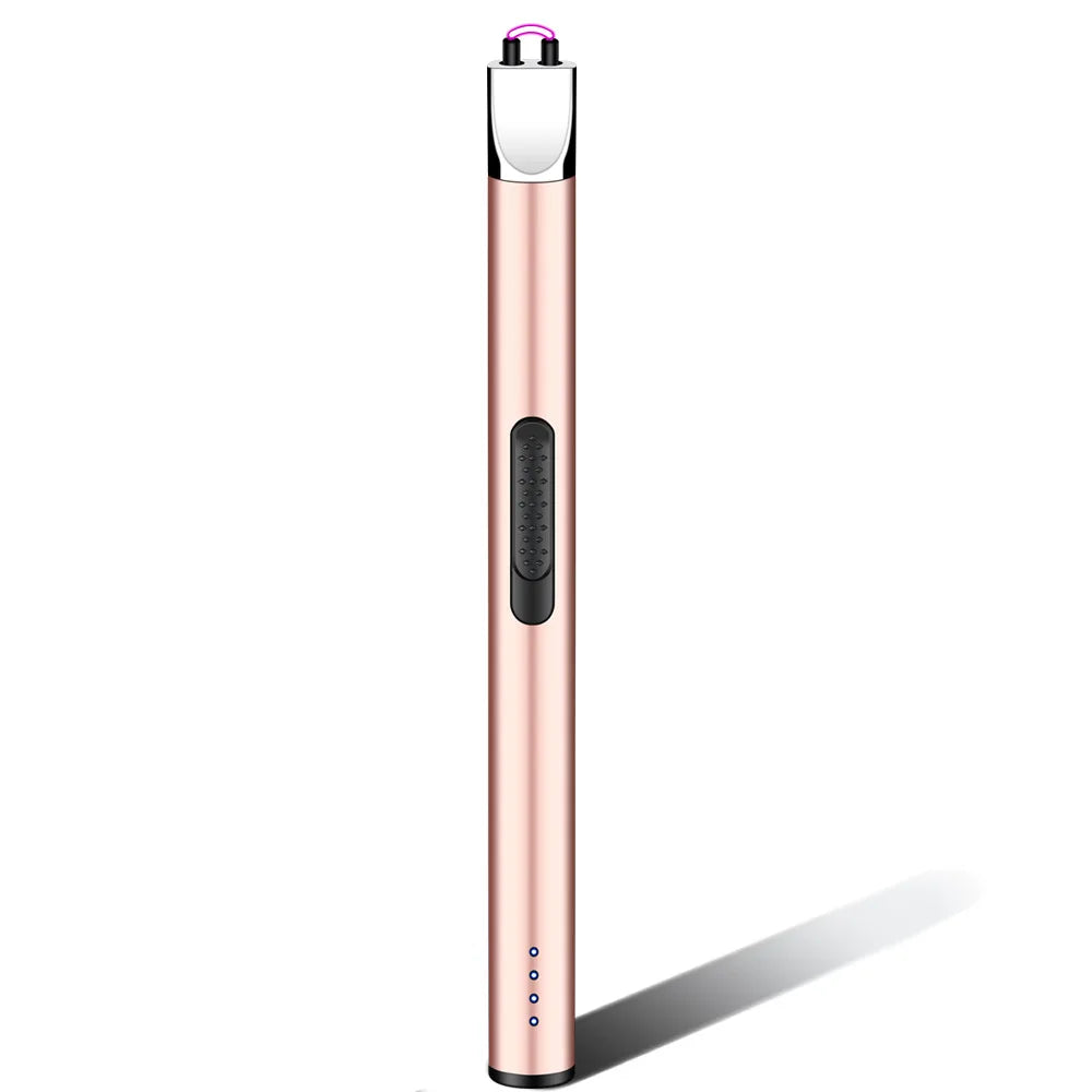 Mini Power Display Electric Pulse Flameless Arc Lighter USB Rechargeable Candle Kitchen Gas Stove Ignition Gun Gift Box