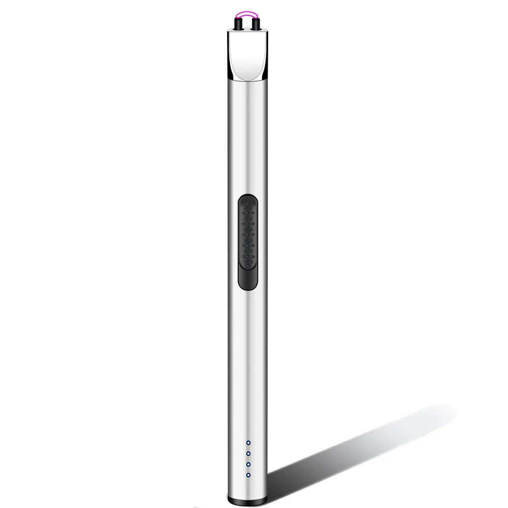 Mini Power Display Electric Pulse Flameless Arc Lighter USB Rechargeable Candle Kitchen Gas Stove Ignition Gun Gift Box