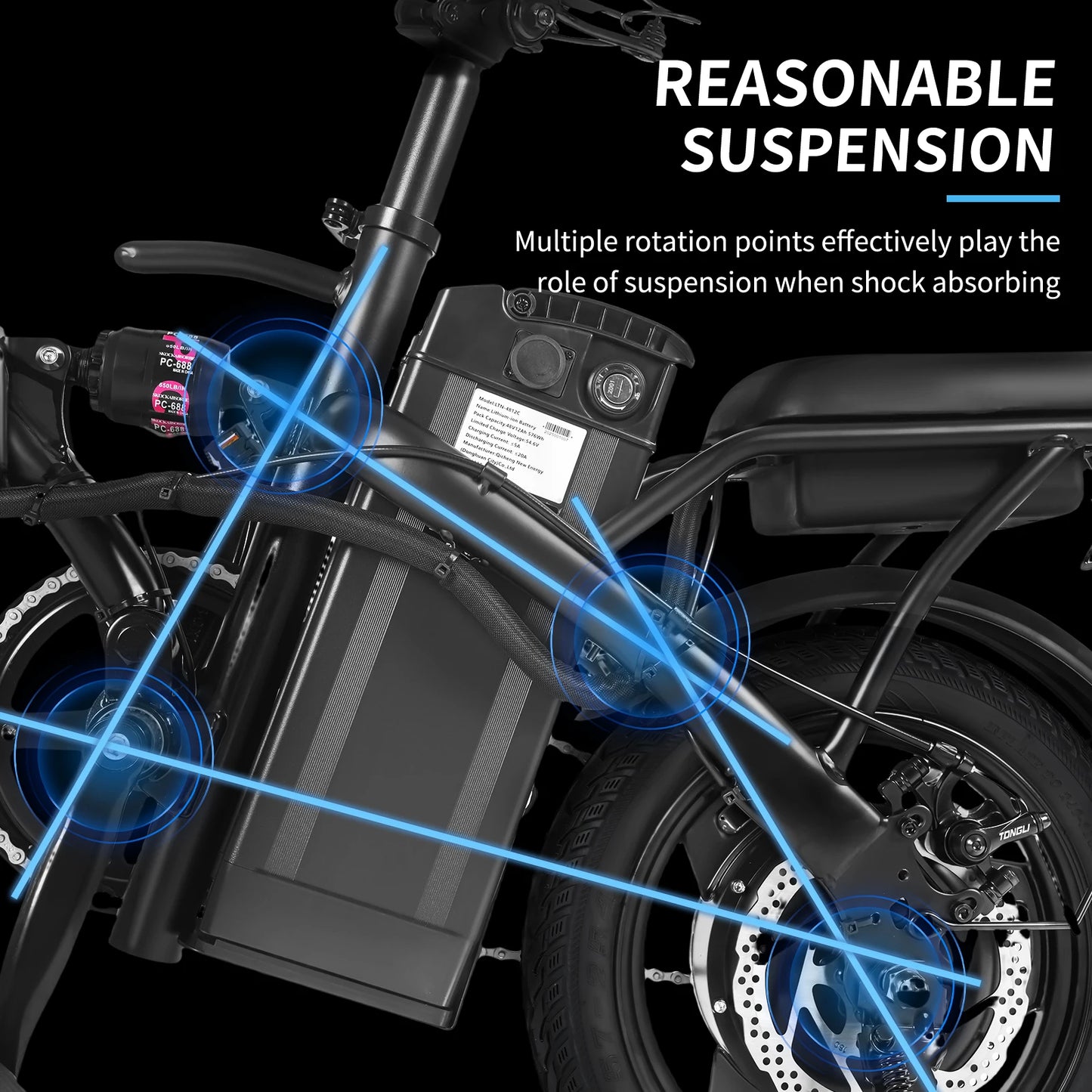 400W Dual Disc Brake Adult Foldable Electric Bicycle