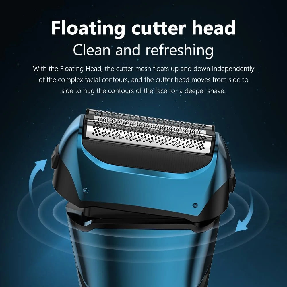 Sejoy Electric Razor for Men Wet Dry Shaver Haircut Machine Beard Trimmer Automatic Cleaning