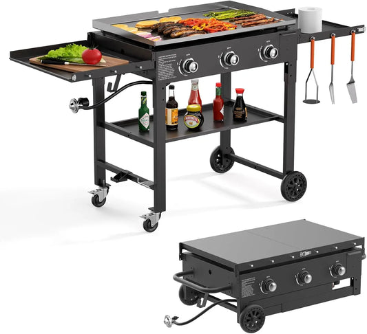 Foldable Gas Griddle 31.5 Inch Portable Propane Grill
