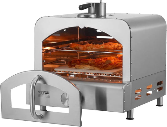 Outdoor Pizza Oven 2 IN 1 Gas Pizza Maker and Grill
